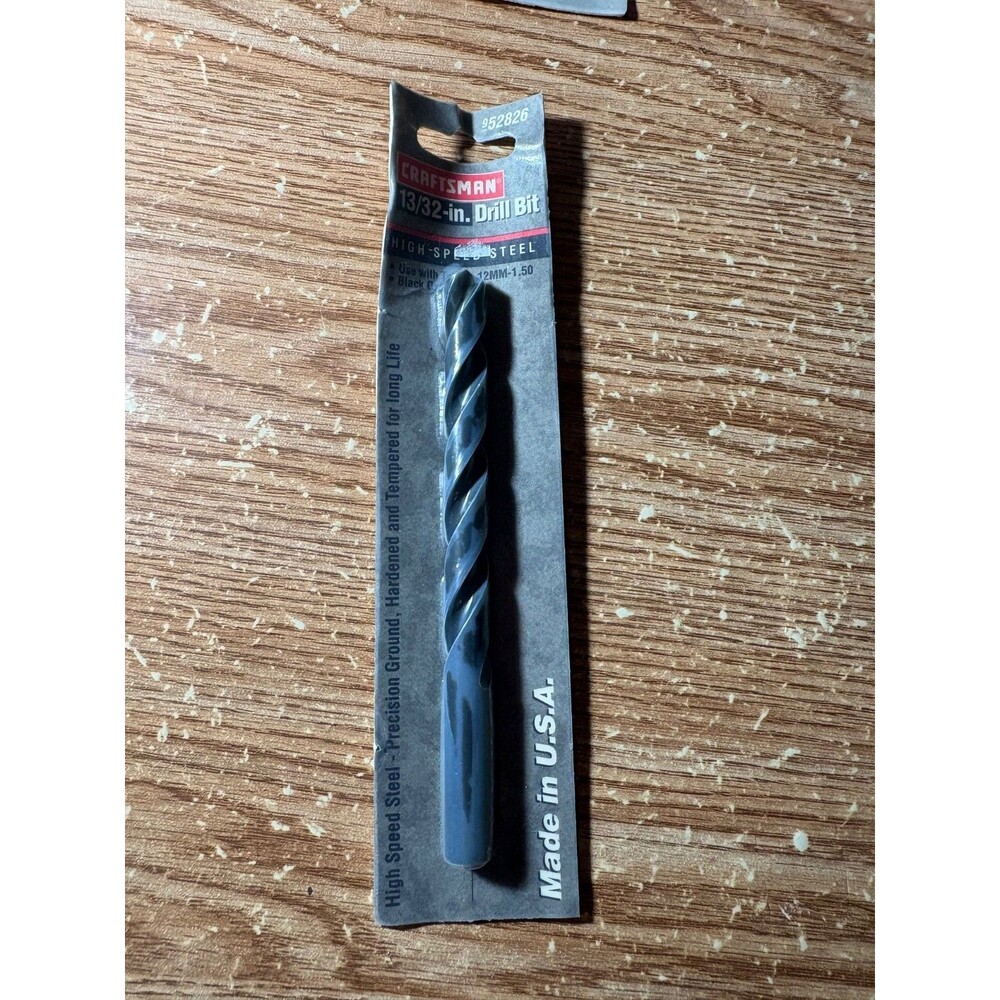 Craftsman 13/32-In Drill Bit High-Speed Steel Made In Usa #952826